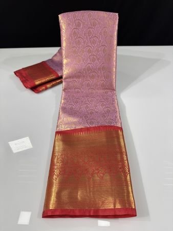 LAVENDER X RED BROCADE