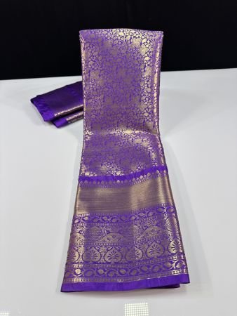 VIOLET SELF BROCADE