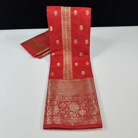 RED ZARI STRIPE RHYTHM