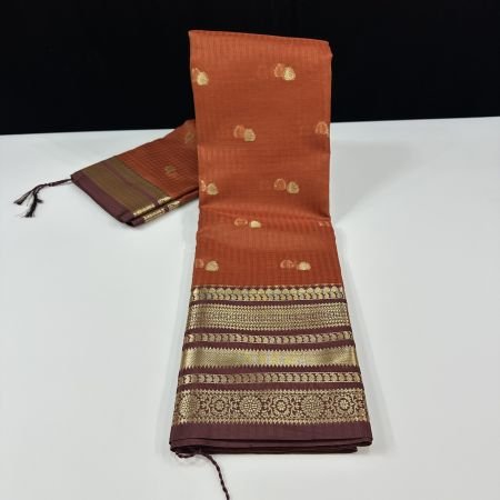RUST MUSLIN CHECKS