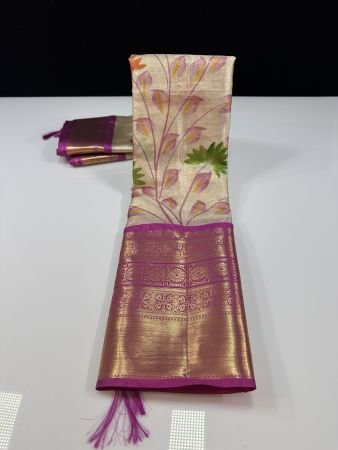 LIGHT MAGENTA 3D LEAFS